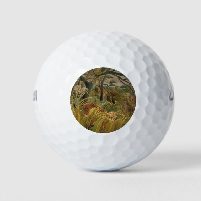 Balles De Golf Tigre surpris dans une tempête tropicale (Devant)