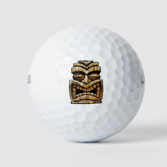 Balles De Golf Tiki Man (Devant)