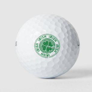 Balles De Golf Timbre d'Irlandais de shamrock