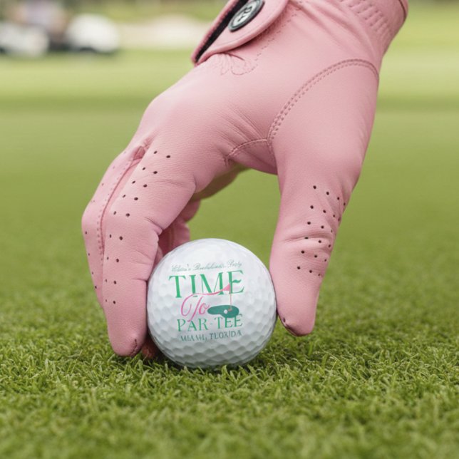 Balles De Golf Time to Par-Tee Fun Golf Themed Bachelorette (Time to Par-Tee Fun Golf Themed Bachelorette Golf Balls)