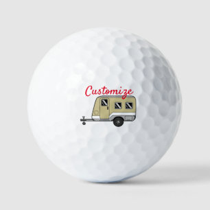 Balles De Golf Tiny Tan Caravan Camper Thunder_Cove