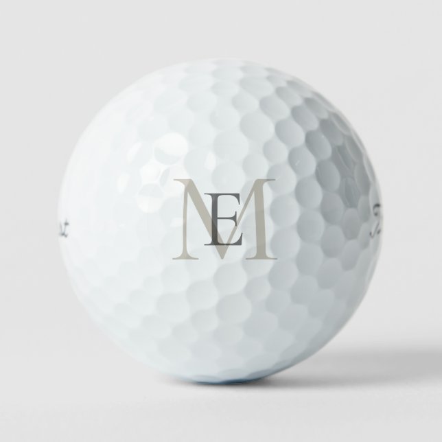 Balles de golf Titleist VI grand monogramme noir e (Recto)