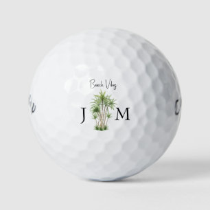Balles De Golf Titre personnalisé Monogramme Tropical Titleist Pr