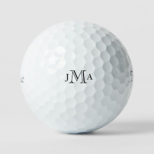 Balles De Golf Titulaire de monogramme noir Pro V1