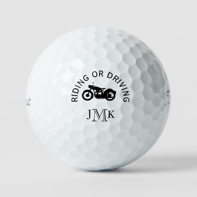 Balles De Golf Titulaire de moto et monogramme Pro VI Golf (Recto)