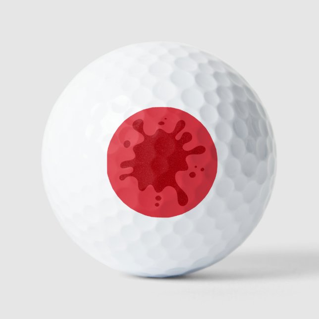 Balles De Golf Tomato Red Splash Custom Golf Ball (Recto)