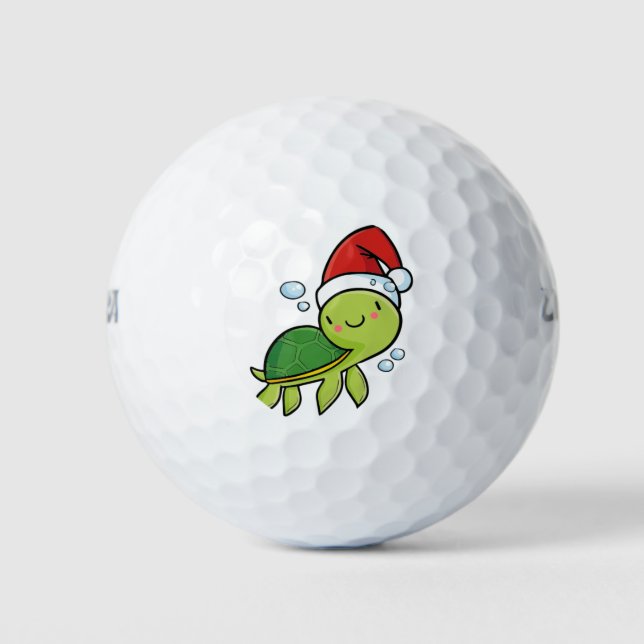 Balles De Golf Tortue de Noël (Devant)