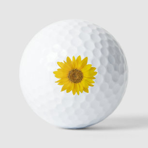 Balles De Golf Tournesol jaune simple