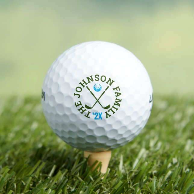 Balles De Golf Tournoi de golf en famille | Logo personnalisé (T-shirt Insitu)