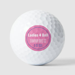 Balles De Golf Tournoi de la Ligue des dames Souvenir Golf Ball