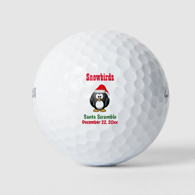 Balles De Golf Tournoi personnalisé de Noël (Devant)