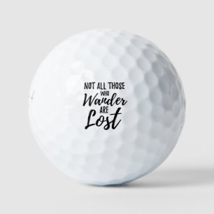 Balles De Golf Tous Ceux Qui Se Promènent Ne Sont Pas Perdus