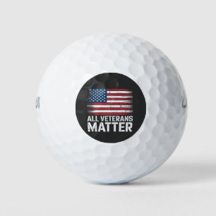 Balles De Golf Tous les vétérans matière 4 juillet américain patr