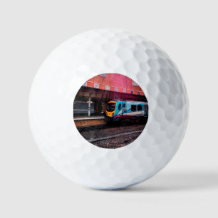 Balles De Golf Train bleu clair à la gare