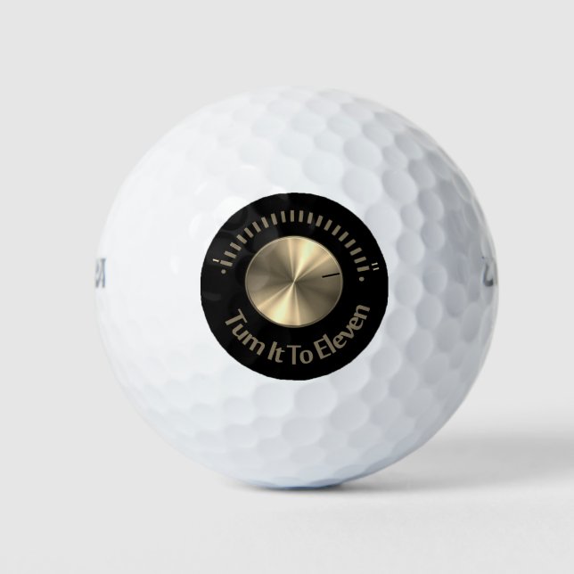 Balles De Golf Transformez-Le En Onze Boules De Golf Gold (Devant)