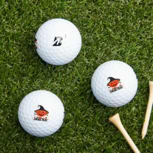 Balles De Golf Treck Trat Citrouille Sourire