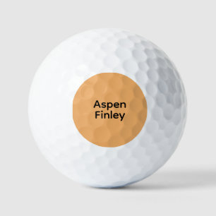 Balles De Golf Trend Color Soft Orange - Nom Golf Balls
