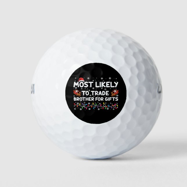 Balles De Golf Très Probable De Commerce Fraternité Pour Cadeaux  (Devant)
