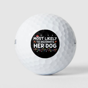 Balles De Golf Très Probable De Décorer Sa Famille De Chiens Noël