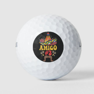 Balles De Golf Trois Amigos Mexicain Drôle Correspondant Cinco De