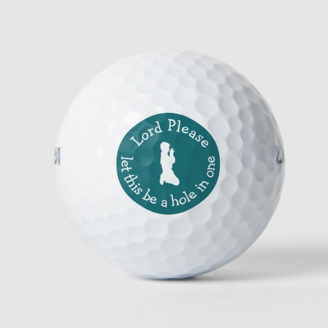 Balles De Golf Trou Drôle En Une Prière (Devant)