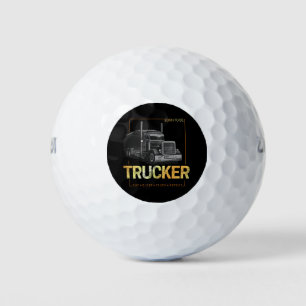 Balles De Golf Trucker Né Pour Être Conducteur Rétro Camion Vinta