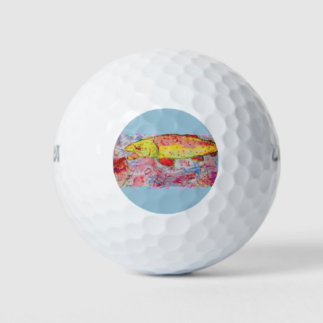 Balles De Golf truite arc-en-ciel (Devant)
