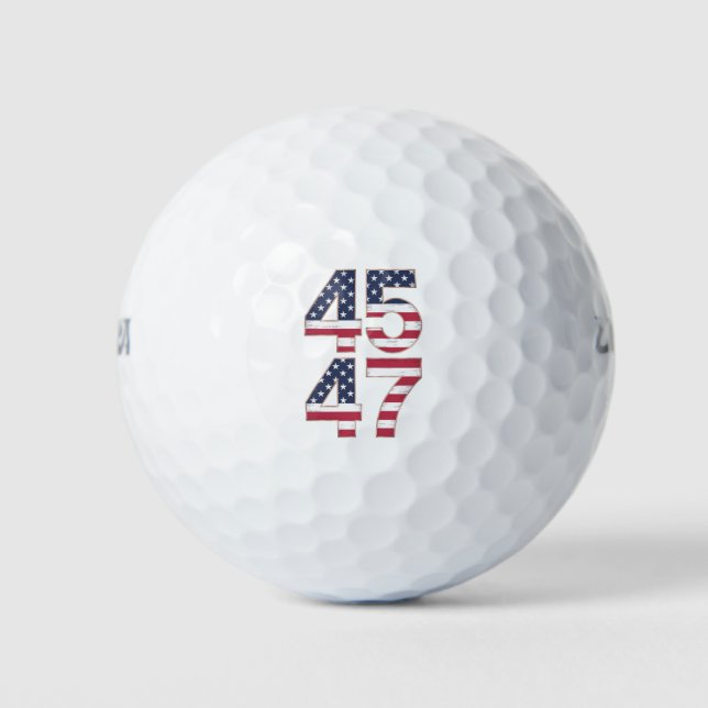 Balles De Golf Trump 2024 45 47 (Devant)