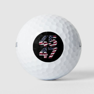 Balles De Golf Trump 2024 45 47 États-Unis Vintages