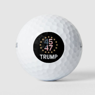 Balles De Golf Trump 2024 Drapeau de l'Amérique Revenir Trump 45 