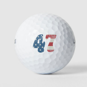 Balles De Golf Trump 2024 Vintage drapeau patriotique américain 4