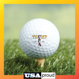 Balles De Golf Trump Gold ⛳ Presidential USA 45 47 🏆