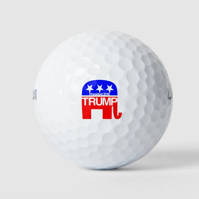 Balles De Golf Trump pour le président 2016 Elephant (Devant)