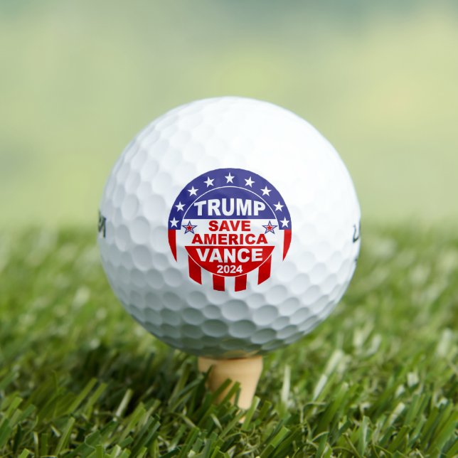BALLES DE GOLF TRUMP VANCE 2024 SAVE AMERICA (T-shirt Insitu)