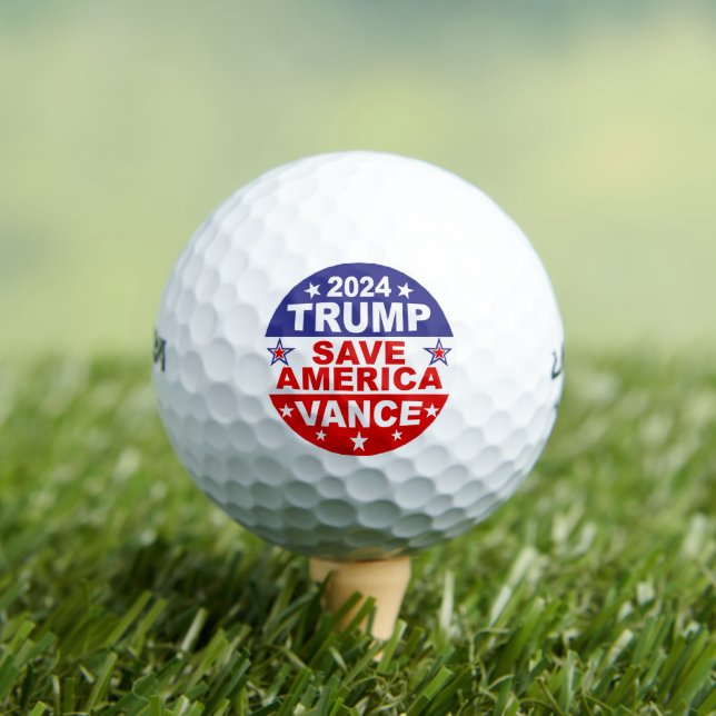 BALLES DE GOLF TRUMP VANCE 2024 SAVE AMERICA (T-shirt Insitu)