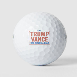 Balles De Golf Trump Vance Take America Back Election Vote USA
