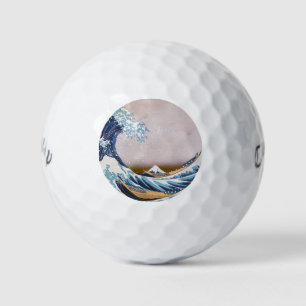 Balles De Golf Tsunami Grande Vague au large de Kanagawa Japon pa