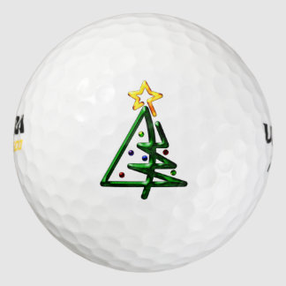 Balles De Golf Tubulaire Chrome arbre de Noël