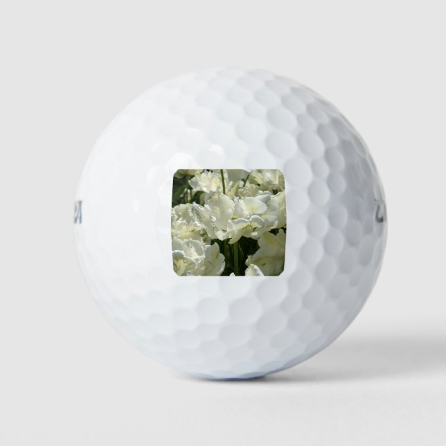 Balles De Golf Tulipes blanches (Devant)