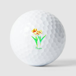 Balles de Golf Tulipes Jaunes