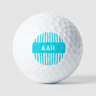 Balles De Golf Turquoise strié