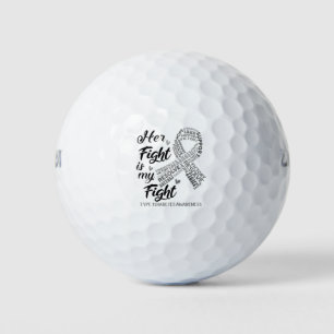 Balles De Golf Type 1 Sensibilisation au diabète Son combat est m