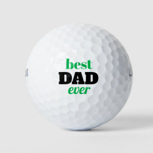 Balles De Golf Typographie audacieuse Meilleure Fête des pères pa