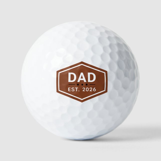 Balles De Golf Un père Brown kaki moderne établi (Recto)