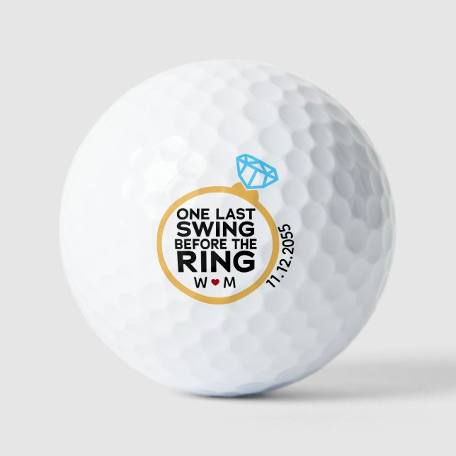 Balles De Golf Une Dernière swing avant la ceinture - Bachelor Pa (Recto)