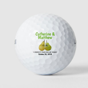Balles De Golf Une paire parfaite de dessin animé Anniversaire Fa
