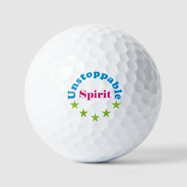 Balles De Golf unstoppable spirit  (Recto)