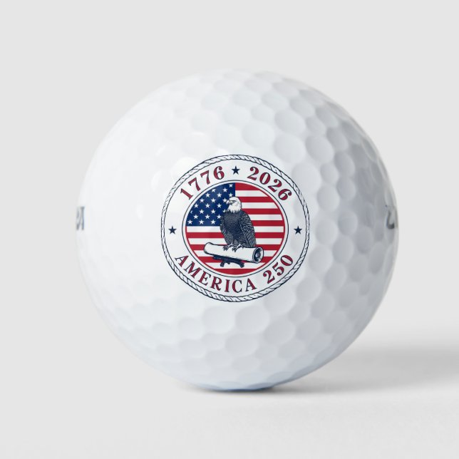 Balles De Golf USA 250th Anniversary 1776-2026 (Devant)