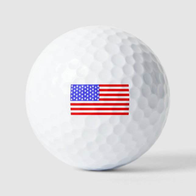 Balles De Golf USA Flag (Recto)