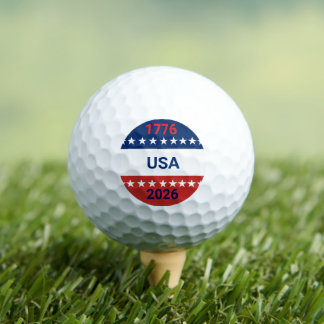 Balles De Golf USA's 250th Anniversary 1776 2026 Red White Blue